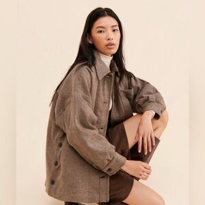 We The Free Jessica Oversized Shirt Jacket NWOT